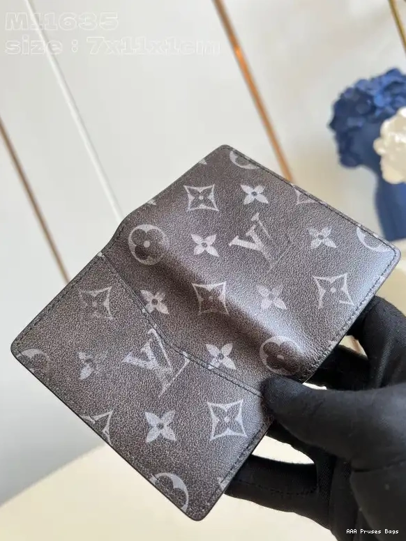 AAA Pruses Bags Pocket LOUIS cm VUITTON Organizer-7.5*11.1*1 0603